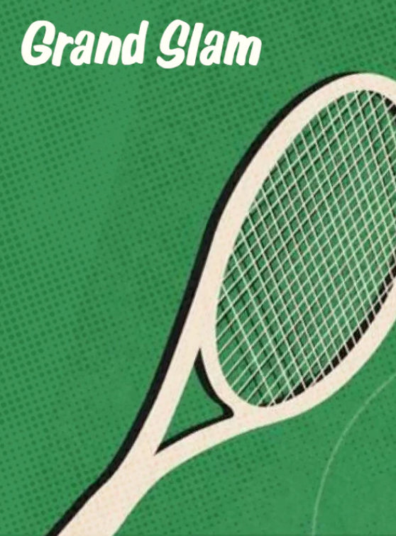 Tennis racket illustration with 