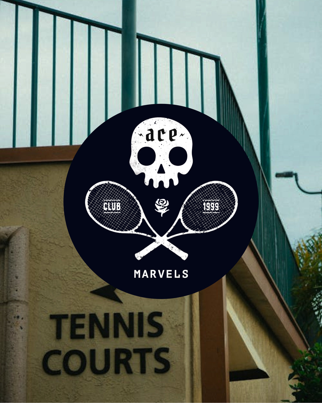 Ace Club tennis sticker graphic