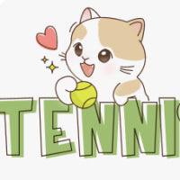 Tennis Cat çıkartma grafiği