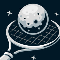 Moon Tennis çıkartma grafiği