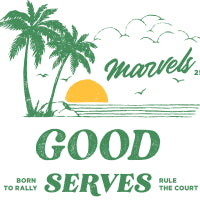 Good Serves tişört grafiği